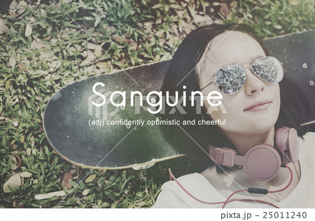 Sanguine Lifestyle Confidence Optimistic Concept 25011240