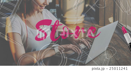 Shopping Shopaholics Makeup Sales Online Concept 25011241