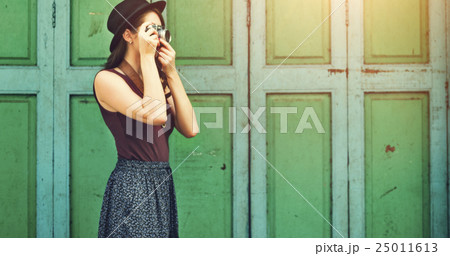 Girl Adventure Hangout Traveling Holiday Photography Concept Girl Adventure Hangout Traveling Holiday Photography Concept 25011613