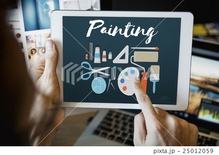 Painting Gallery Ideas Creativity Design Artistic Concept Painting Gallery Ideas Creativity Design Artistic Concept 25012059