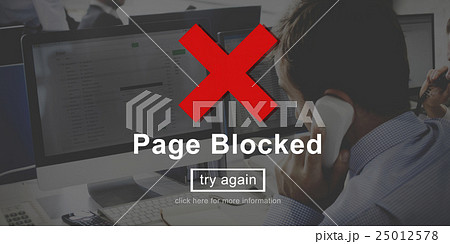 Page Blocked Problems Error Forbidden Concept Page Blocked Problems Error Forbidden Concept 25012578