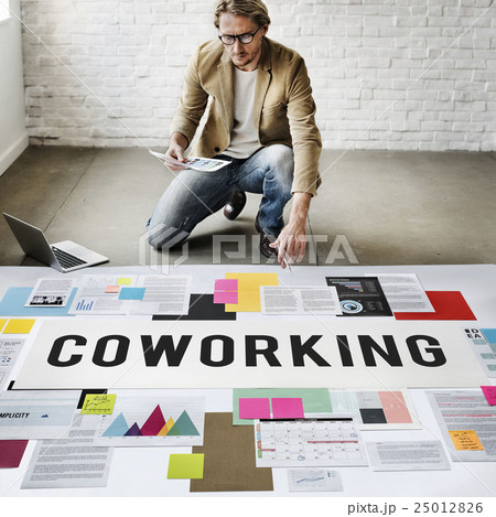 Coworking Space Community Business Start-up Concept Coworking Space Community Business Start-up Concept 25012826