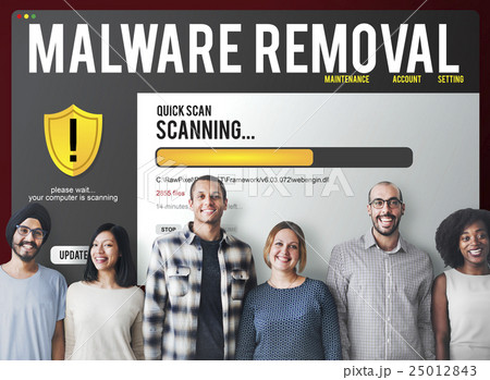 Data File Protection Firewall Malware Removal Concept 25012843