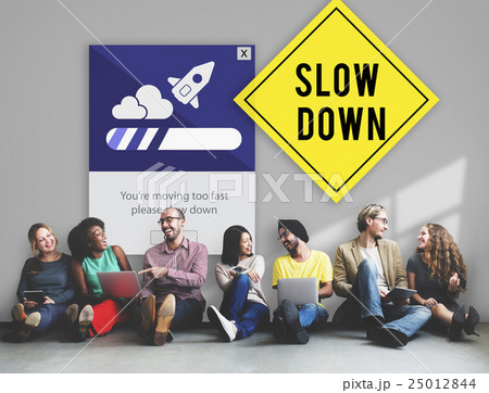 Keep Calm Reduce Speed Relax Slow Down Concept 25012844