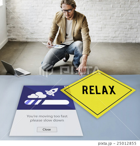 Keep Calm Reduce Speed Relax Slow Down Concept 25012855