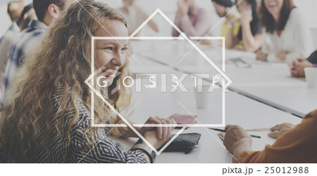 Gossip Rumor Hearsay Scandal Conversation Concept 25012988