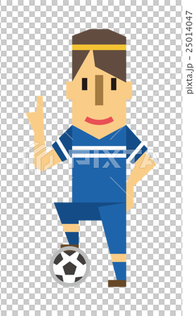 Soccer football player [Flat human series] 25014047