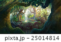 Fantasy inside forest background painting 25014814