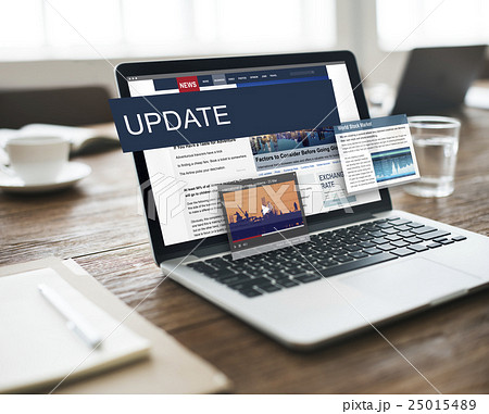 Update Trends Report News Flash Concept 25015489