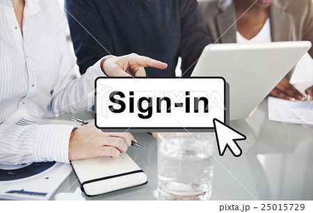 Sign-In Guidepost Information Message Pattern Concept 25015729