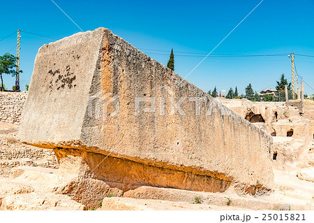 バールベックの巨石 レバノン ベカー高原 の写真素材