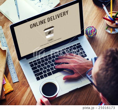 Coffee Take Away Order Online Delivery Menu Concept Coffee Take Away Order Online Delivery Menu Concept 25016173