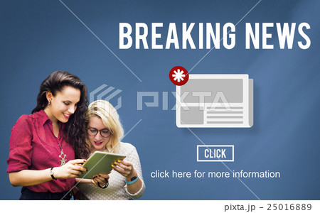 Breaking News Newsletter Announcement Daily Concept 25016889