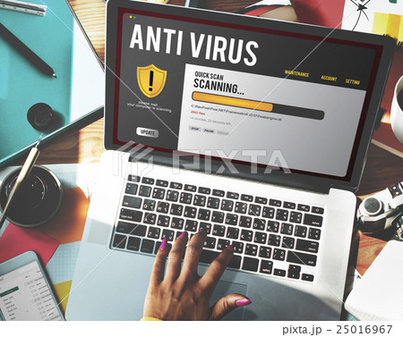 Antivirus Alert Firewall Hacker Protection Safety Concept 25016967