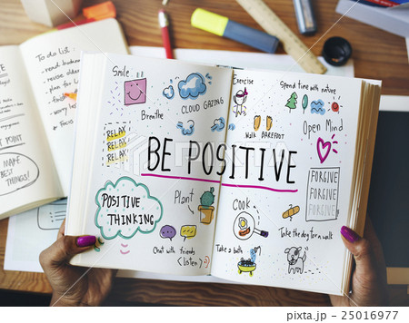Positive Thinking Simple Life Graphic Concept 25016977