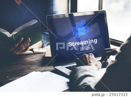 Streaming Internet Computer Media Transfer Data Concept Streaming Internet Computer Media Transfer Data Concept 25017315