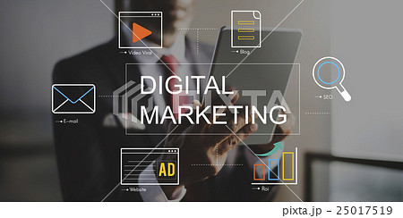 Digital Marketing Media Technology Graphic Concept 25017519