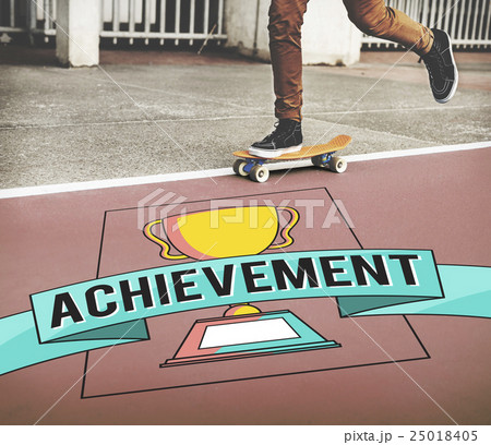 Achievement Trophy Cup Success Graphic Concept 25018405