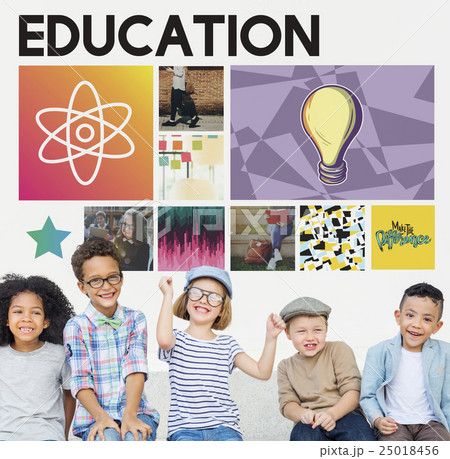 Education Science Physics Graphic Icons Concept Education Science Physics Graphic Icons Concept 25018456