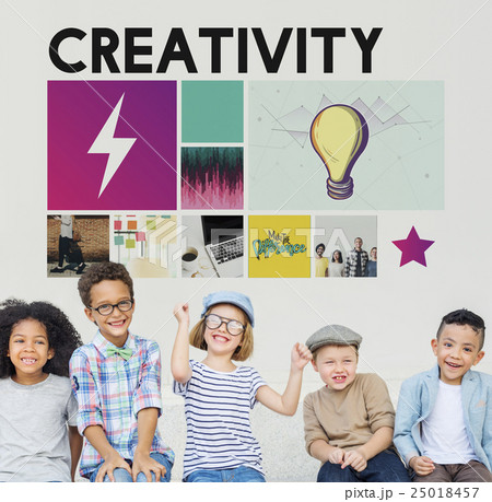 Kids Childhood Retro Fashion Concept Kids Childhood Retro Fashion Concept 25018457