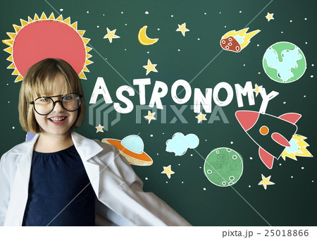 Outer Space Icons Drawing Graphics Concept 25018866