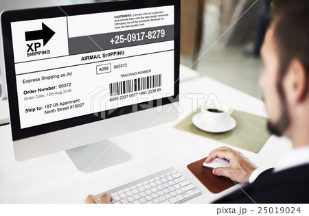 Bar Code Order Tracking Number Concept Bar Code Order Tracking Number Concept 25019024