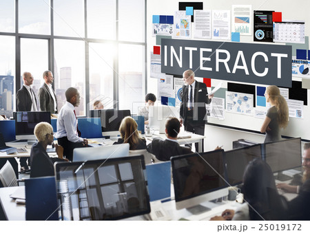 Interact Corporate Future Interacting Interactive Concept 25019172