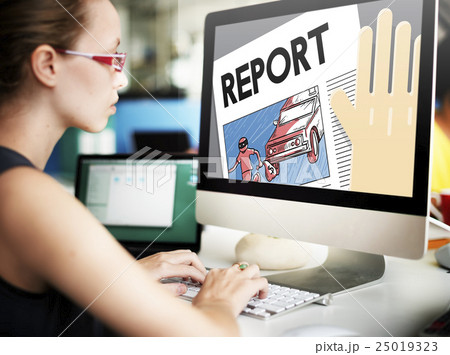 Report Presentation Information Research News Concept 25019323
