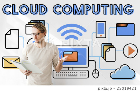 Cloud Computing Connection Data Information Storage Concept Cloud Computing Connection Data Information Storage Concept 25019421