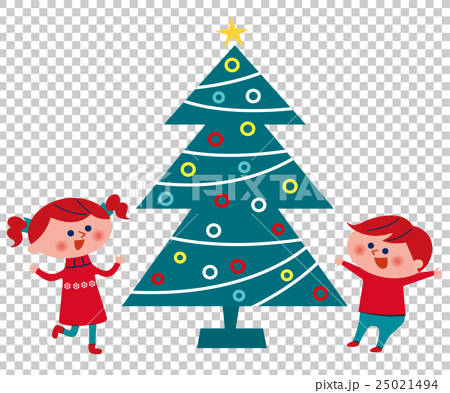 Childrens Style Drawing Christmas Tree And Gifts Stock Illustration -  Download Image Now - iStock