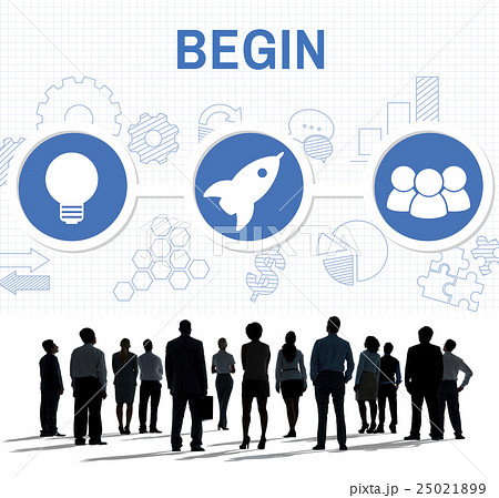 Start Up Business Rocket Ship Graphic Concept 25021899