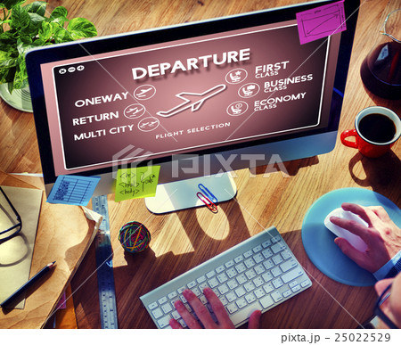 Flight Information Selection Tourism Transport Concept 25022529
