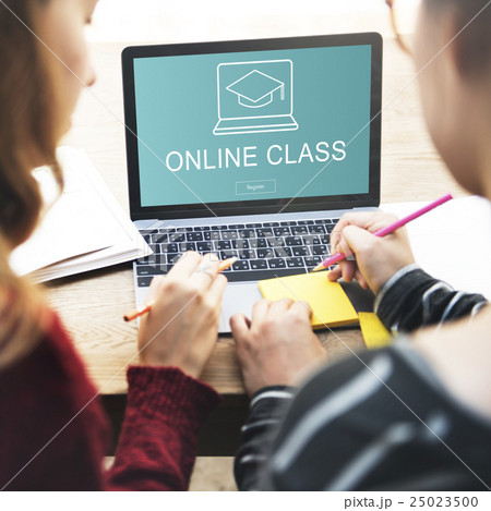 Online Education Graduation Cap Graphics Concept Online Education Graduation Cap Graphics Concept 25023500
