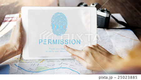 Fingerprint Password Biometrics Technology Concept Fingerprint Password Biometrics Technology Concept 25023885
