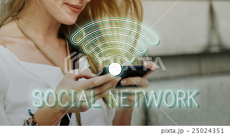 Wireless Internet Wifi Icon Concept 25024351