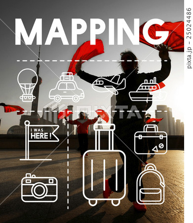 Location Mapping Journey Navigation Concept Location Mapping Journey Navigation Concept 25024486
