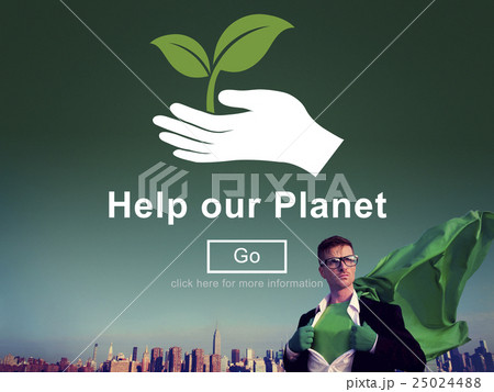 Help Our Planet Environmental Conservation Support Concept 25024488
