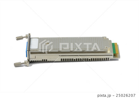 Fiber optic connector module isolated on white. Fiber optic connector module isolated on white. 25026207