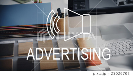 Business Digital Marketing Speakers Symbol Concept 25026702