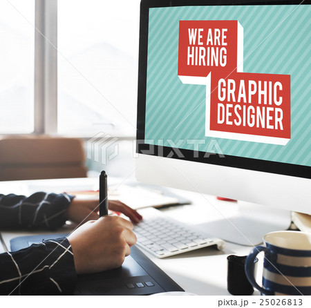 We are Hiring Job Applicaion Creative Occupation Designer Concept We are Hiring Job Applicaion Creative Occupation Designer Concept 25026813