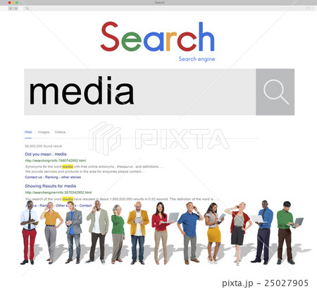 Media Communication Online Information Concept Media Communication Online Information Concept 25027905