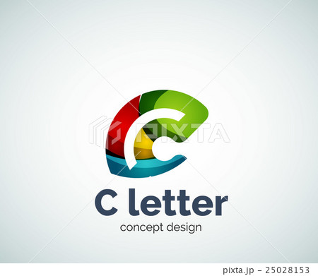 Vector C letter concept logo template 25028153