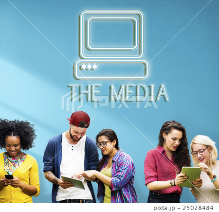 Communication Digital Computer Media Graphic Concept Communication Digital Computer Media Graphic Concept 25028484