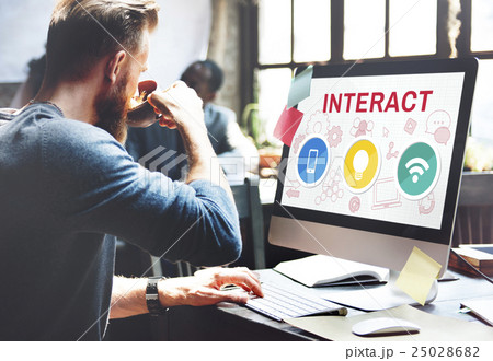Technology Communication Icons Symbols Concept Technology Communication Icons Symbols Concept 25028682