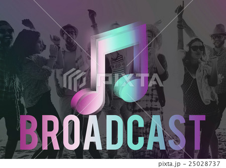Digital Music Streaming Online Entertainment Media Concept Digital Music Streaming Online Entertainment Media Concept 25028737