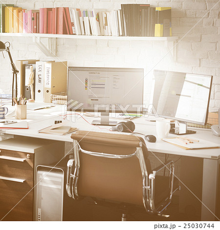 Contemporary Room Workplace Office Supplies Concept 25030744