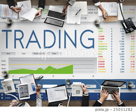 Stock Exchange Trading Forex Finance Graphic Concept 25031282
