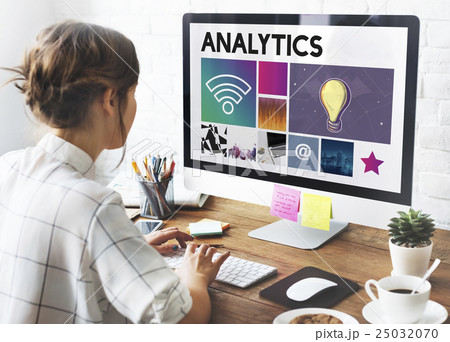 Analytics Technology Cyberspace Network Concept 25032070