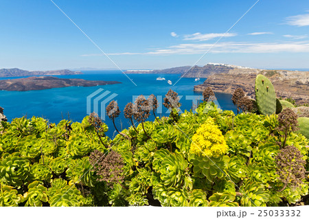 Greece, Santorini, view of the Bay Greece, Santorini, view of the Bay 25033332