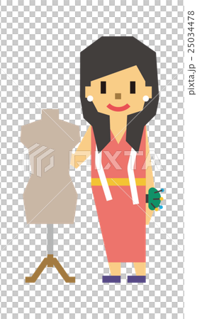 Fashion Designer Patterner [Flat Human Series] - Stock Illustration ...